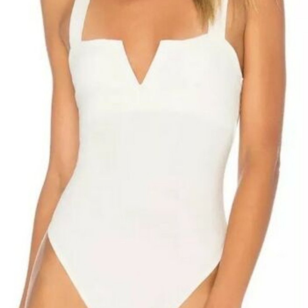 Free People Women's Pippa V-Wire Bodysuit Ivory